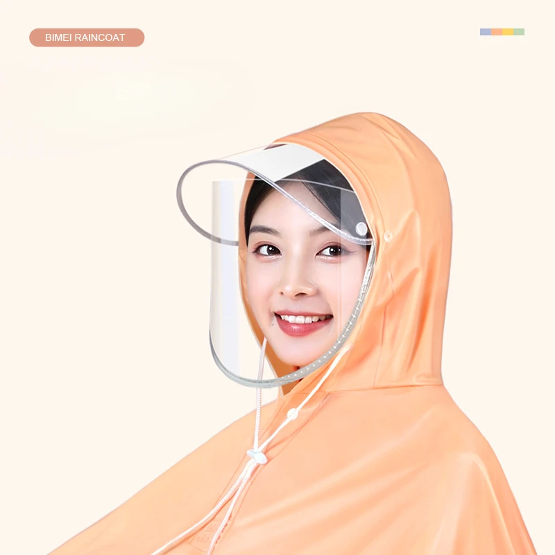 Motorcycle Raincoat Rain Poncho Bike Raincoat 1 PC Raincoat Electric Car Thickened Lengthened Adult Battery Car Raincoat Double Motorcycle Poncho