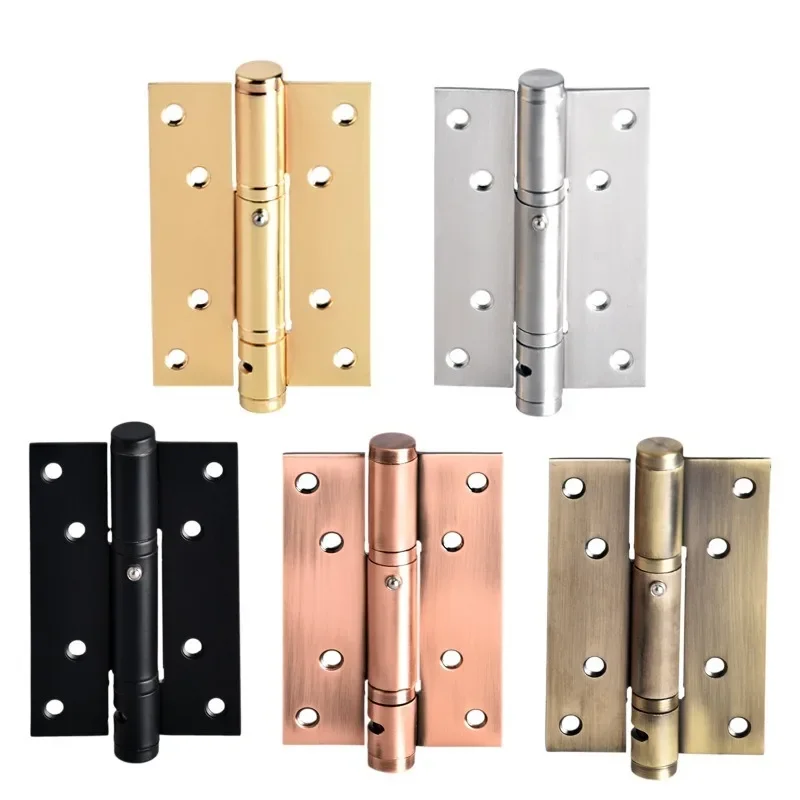 4 "5" Stainless Steel Invisible Door Hydraulic Hinge Household Cabinet Cabinet Door Rebound Self-closing Spring Hinge