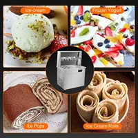 Machine à glace frite automatique professionnelle, multifonctionnelle, facile à utiliser, pour glaces roulées, glace pilée, yaourts glacés, smoothies, bouillies glacées et glaces en pâte. 1