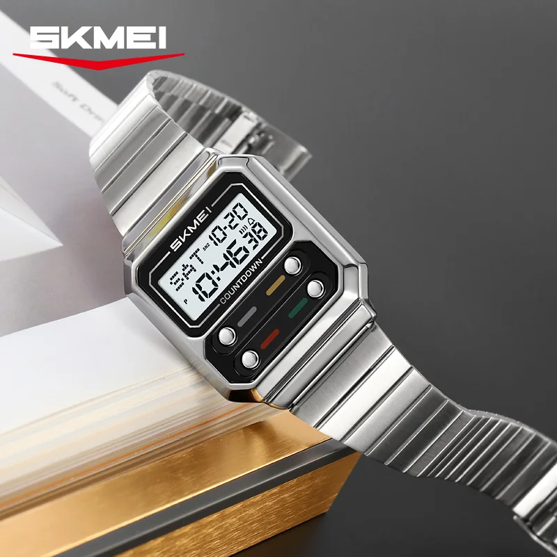 Luxury Waterproof Shockproof Mens Wristwatches Countdown Stainless Steel Digital Watch For Men Relojes Para Hombre_voghion.com