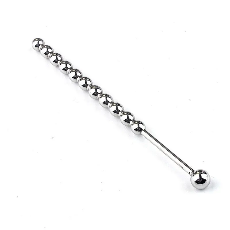 Urethral Dilator Silicone Urethral Dilator Men Male Urethral Sound Stainless Steel Urethral Sounding Stretcher Beads Plug