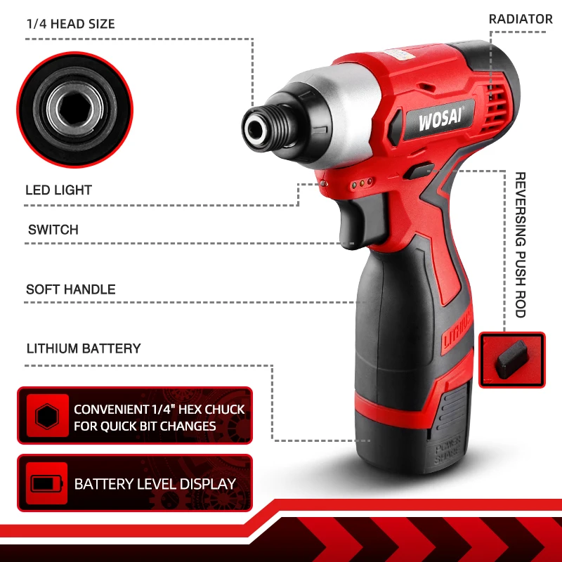 Wosai Mt-ser 100n Electric Drill 