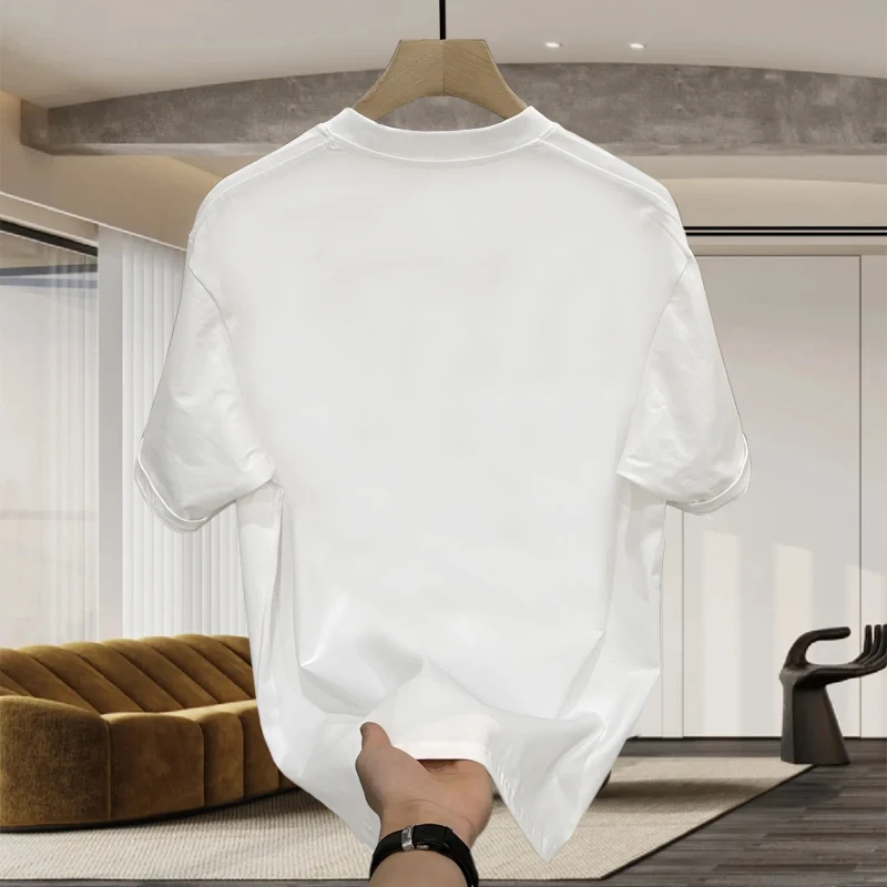 Pure Cotton Printed Men's Short Sleeve T-shirt Summer loose short sleeved t shirt short sleeve top