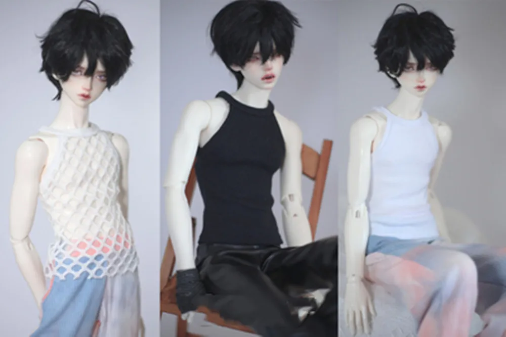 BJD doll clothes suitable for 1/3 1/4 Uncle size halter neck stretch vest 3 colors into doll accessories