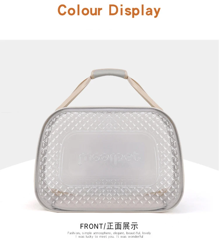 Title 23, Transparent Carrier Pet Bag, Foldable, Shoulder...