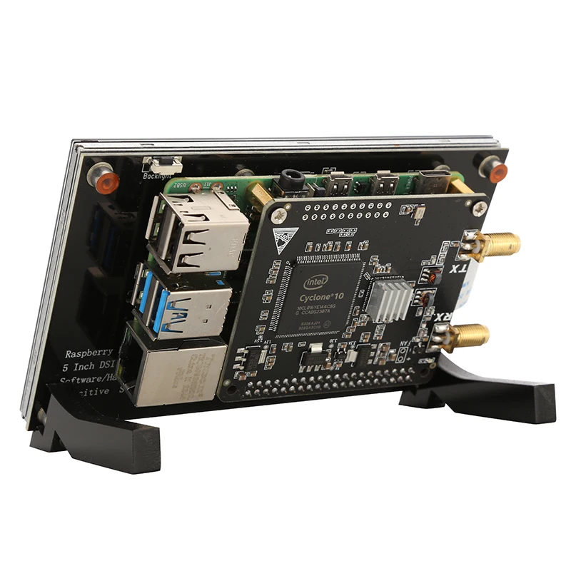Radioberry V2.0 Beta5 Software Defined Radio Devices HF SDR TRANSCEIVER PI HAT DSI Display For Rasbperry Pi 4B 3B+ 2