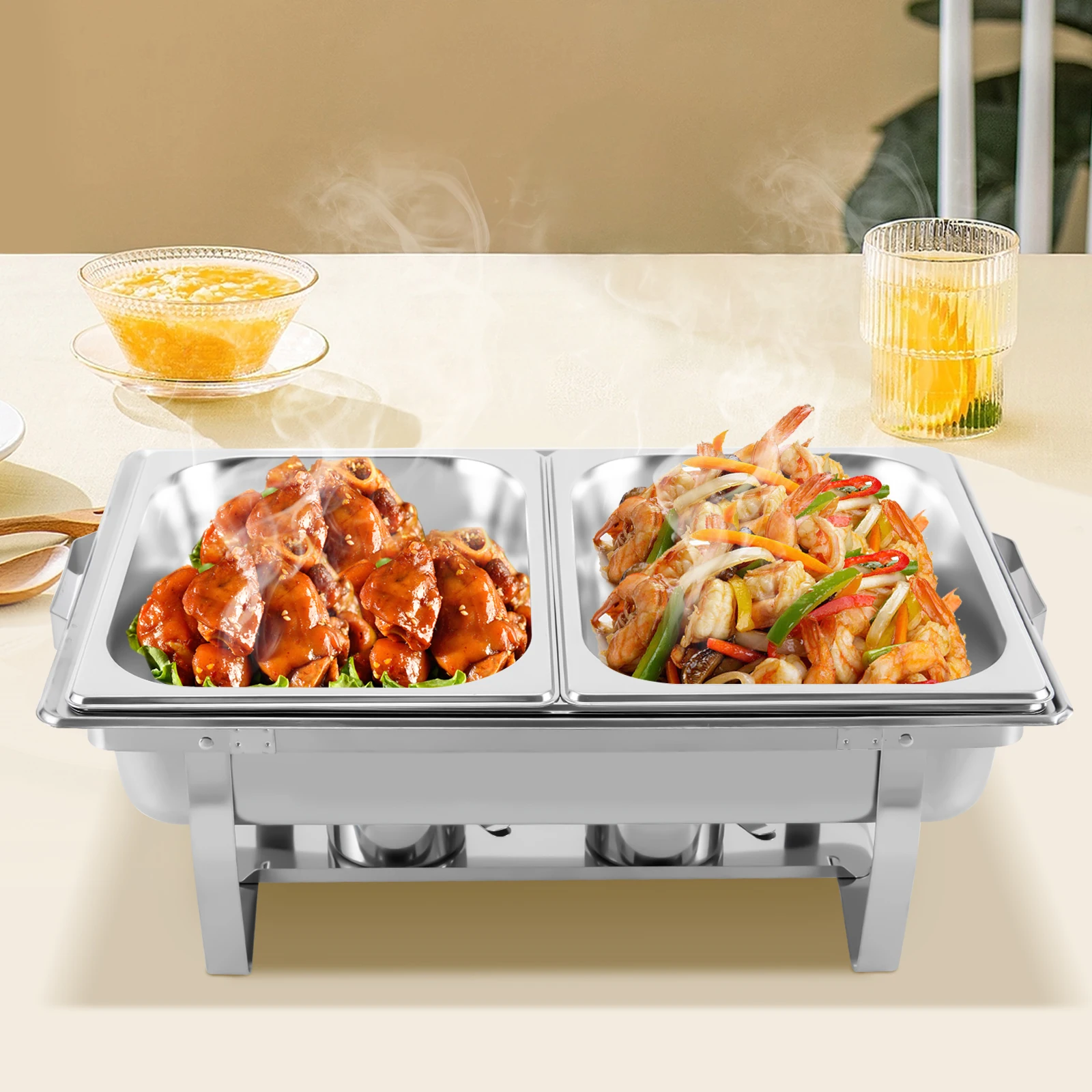 9l-951qt-rectangle-stainless-steel-catering-professional-chafer-chafing-dish-set-buffet-party-food-warmer-new