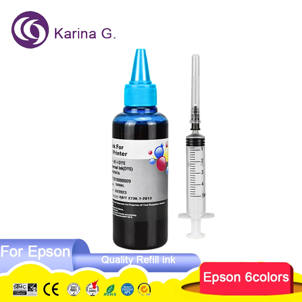 6Color/100ML 312XL 378XL T0851 T0821 T0791 81N Refill Dye Ink for Expression Ph