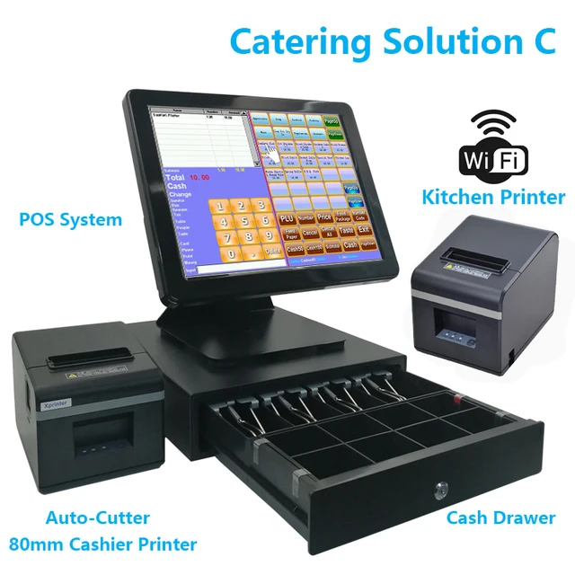 Oh jee compileren sensatie 15 Inch Pos Software Touch Screen Pos systeem Kassa Machine Voor Restaurant  Of Winkel|Printers| - AliExpress