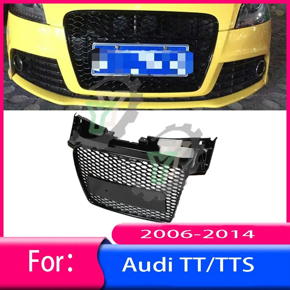 Pro audi TT 2006-2009 2010 2011 2012 2013 2014 auto přední hojnost mříž centrum panel stylingový horní gril (modify pro TTRS style)