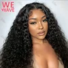 Black curly 13x6 40 inch hd lace frontal wig deep water wave human hair 100% brazilian choice for women cheap on sale clearance
