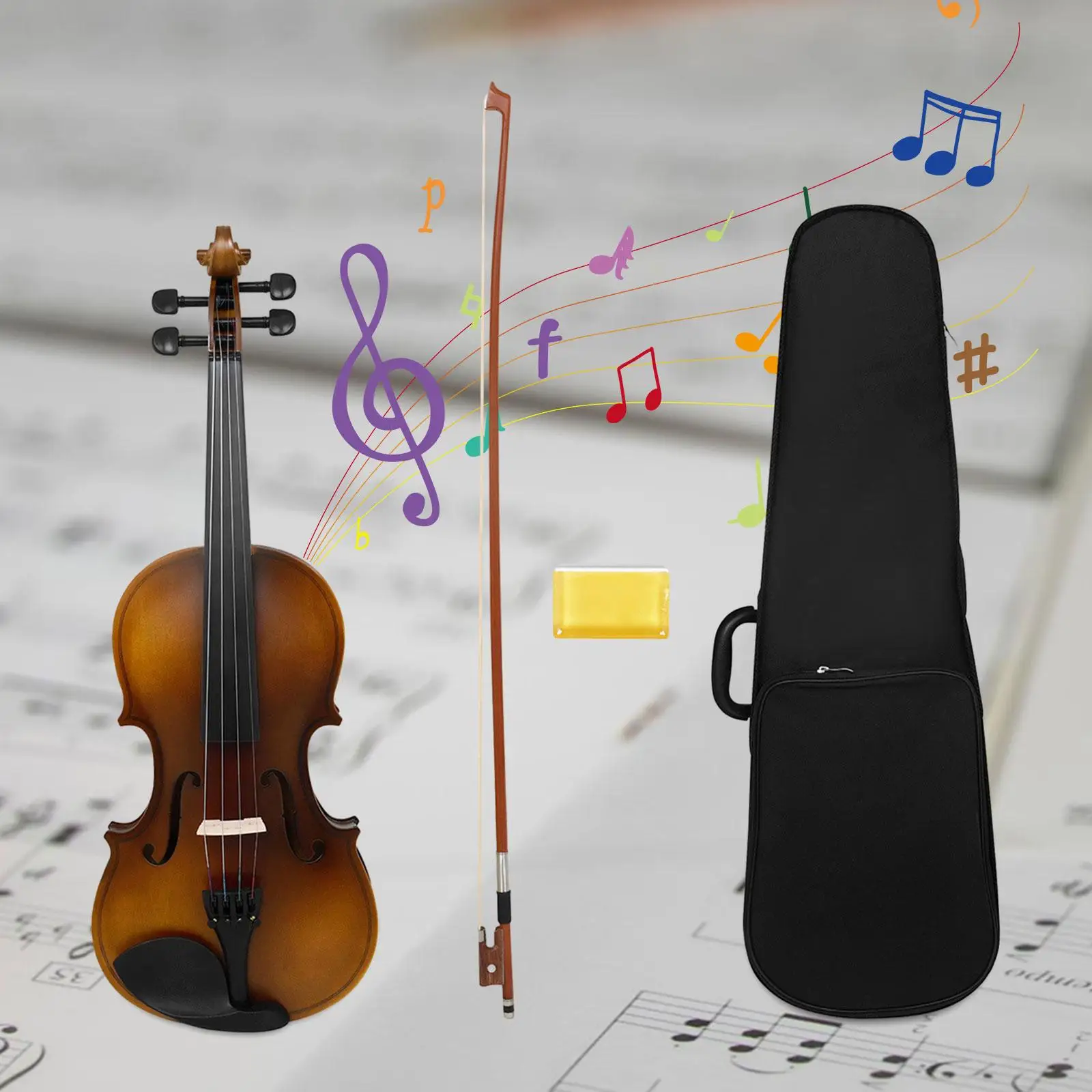 

4/4 винтажная цветная скрипка, акустическая скрипка, цельная деревянная скрипка, Оркестровая для клуба, подарки, день рождения, для практикующих детей