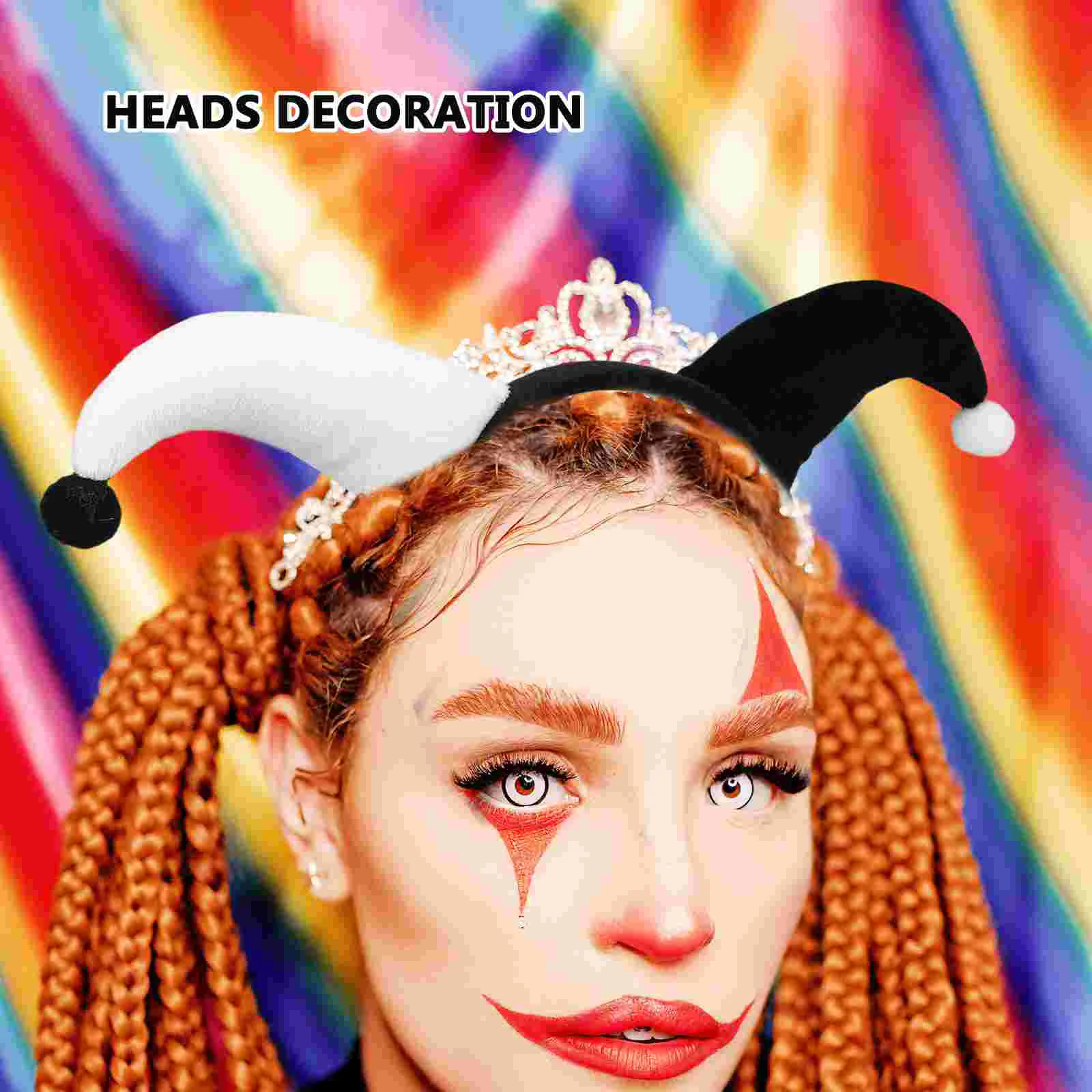 Headgear Hair Clasp Accessories Hat Party Hairband Clown Headdress Polyester Abs