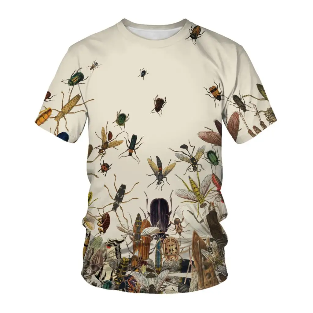 

Fashion Mens 3d T Shirt 3D All Over Printed Insects Birds Butterfly Clothes T Shirts Summer Harajuku Casual Unisex T-Shirts
