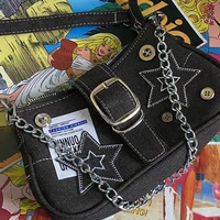 Sacs à main en toile à motif d'étoiles pour femmes, sacs sous les bras pour filles cool, petits sacs initiés, sacs à main JOTote, mode vintage, Y2K 6
