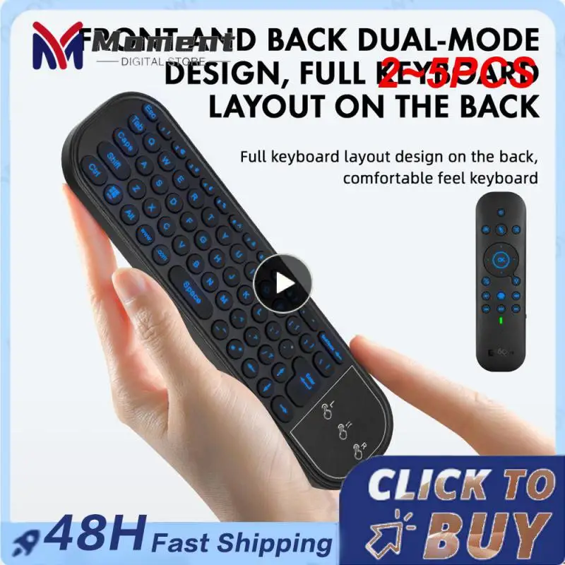 

2 ~ 5 шт. BT Air Mouse с 2,4G BT5.0 Dual Mode голосовой помощник пульт дистанционного управления и беспроводная клавиатура для Android TV BOX