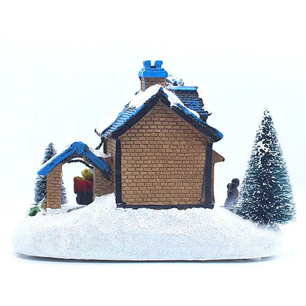 Christmas House Village Farmhouse Light Up Lighting LED Snow Buildings Santa Christmas House Village Farmhouse Light Up Lighting LED Snow Buildings Santa