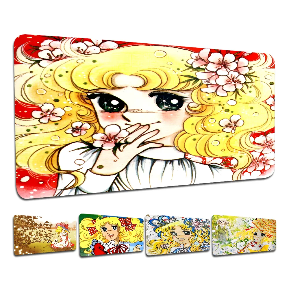 Cartoon Women's Candy Candy New Laptop Gaming Mice Mousepad Size for large Edge Locking Game Keyboard Pad 2