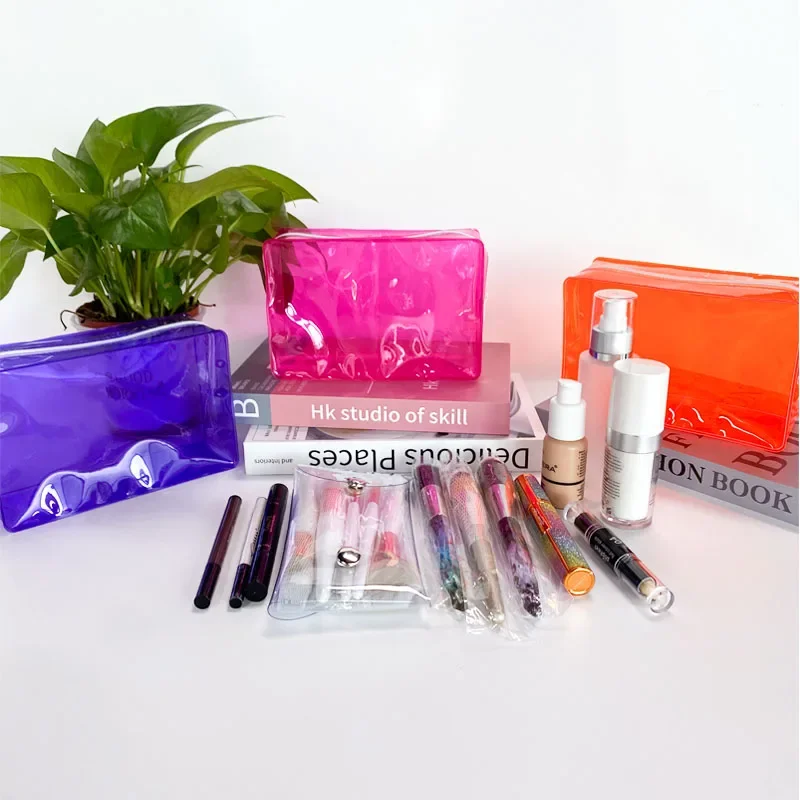 Portable Travel Cosmetic Bag Women Transparent Waterproof Makeup Storage Pouch Large Capacity Cosmetic Organizer Bags For Women