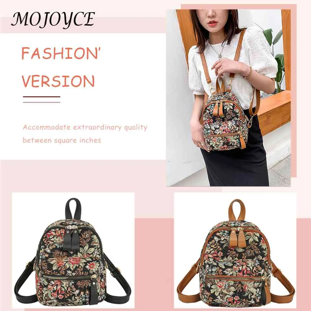 Mochila de estilo preppy para mujer con estampado de lona, ​​mochila grande  informal para mujer (vaca) Likrtyny Para estrenar