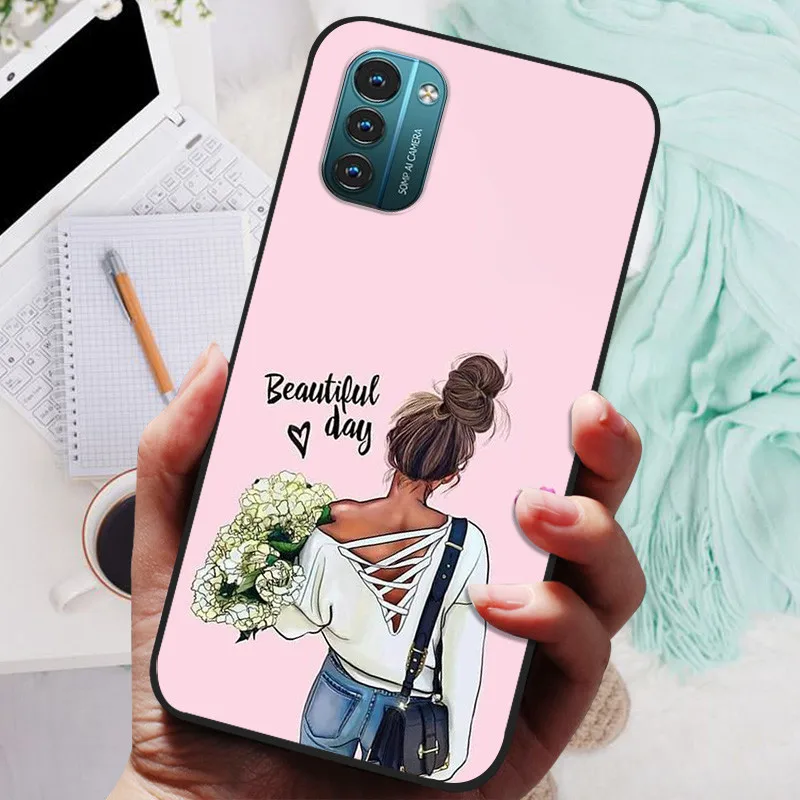 Floral Astronaut Soft TPU Silicone Bumper Phone Case