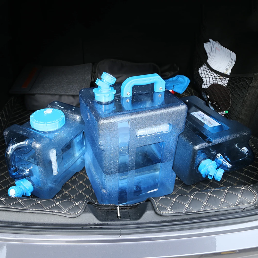 6/8/13/18L Water Container Portable Water Tank Container Faucet No Leakage Large Capacity for Camping Cooking Storage water storage container