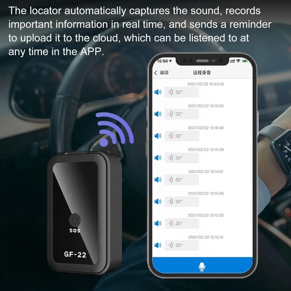 GF-22 GPS Tracker Multifunctional Tracking Anti-lost Anti-theft Alarm GPS Tracker Positioning Real Time Vehicle Truck