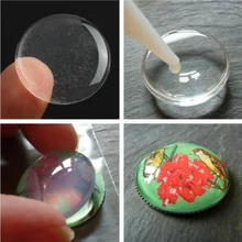 

50Pcs Bottle Caps DIY Crafting 1Inch Self Adhesive Bottle Cap Stickers DIY Jewelry Maker 3D Transparent Flash Crystal Patch Dots