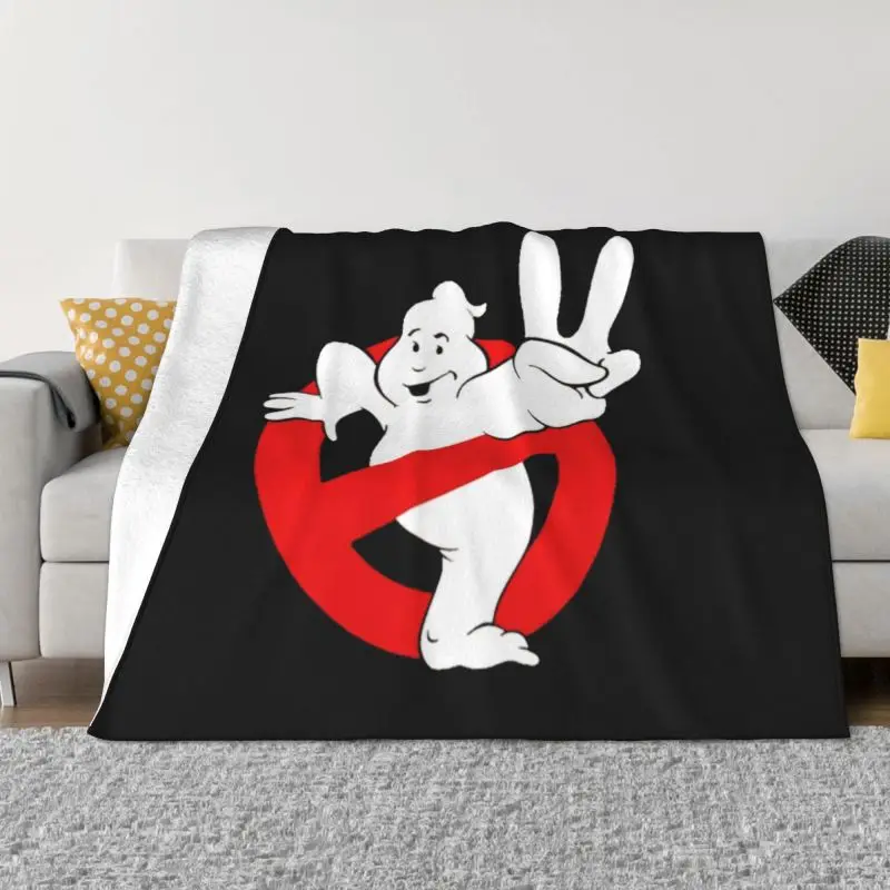 CuteGhostbustersLogoBlanketWarmFleeceSoftFlannelSupernatural