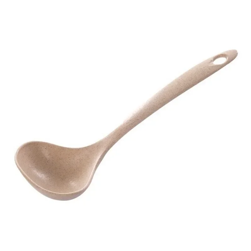 Wheat Straw Spoon Household Long Handle Congee Spoon Plastic Kitchen Utensils Thickened Large Porridge
