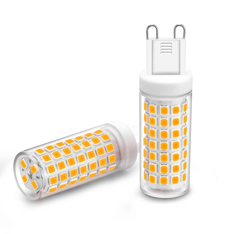 Яркая светодиодная лампа G9 led 110 В 220 В 2835 SMD 5 Вт/9 Вт/18 Вт/20 Вт, керамическая Светодиодная лампа SMD2835, теплый/холодный белый свет, Точечный светильник, замена галогенного светильника who, 1 шт.