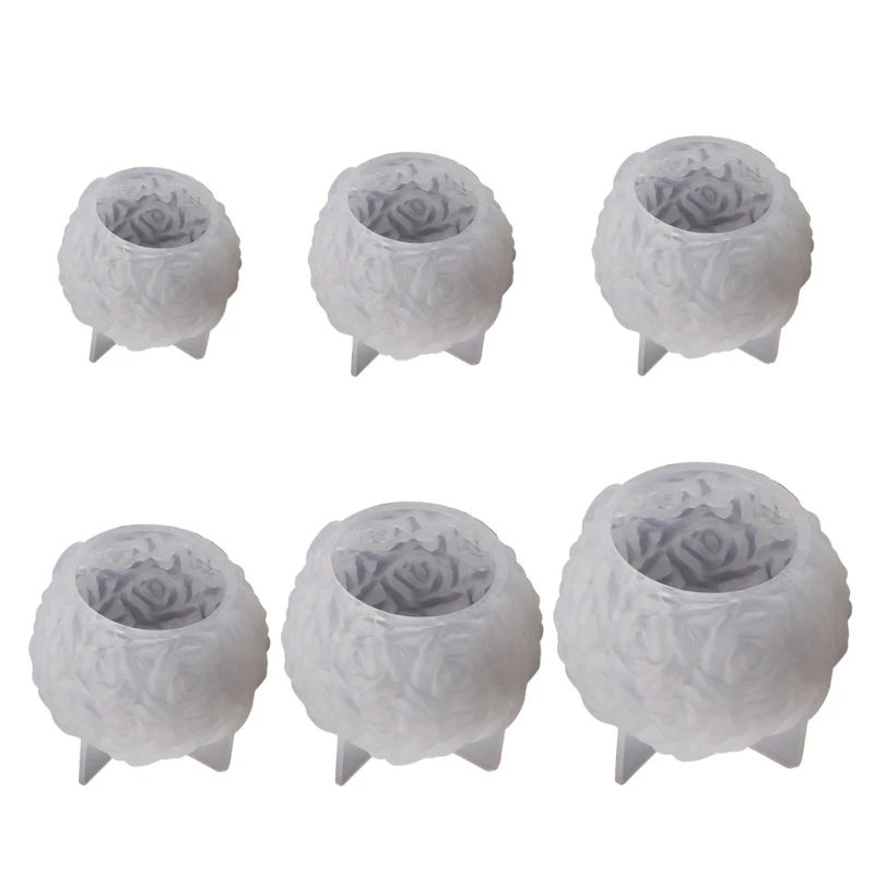 

Scented Silicone Mold Rose Flower Ball Resin Epoxy Casting Mold Wax Mold Plaster Soap Mold Handmade DIY Craft