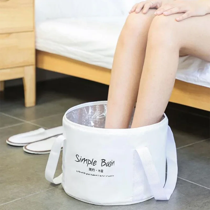 

Portable Collapsible Foot Soaking Bath Basin Large Feet Spa Soak Tub Foldable Water Bucket For Travel Camping Drop Shipping