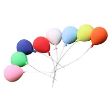 

8Pcs Lovely Miniature Clay Balloons Exquisite Mini Balloons Mini House Decor