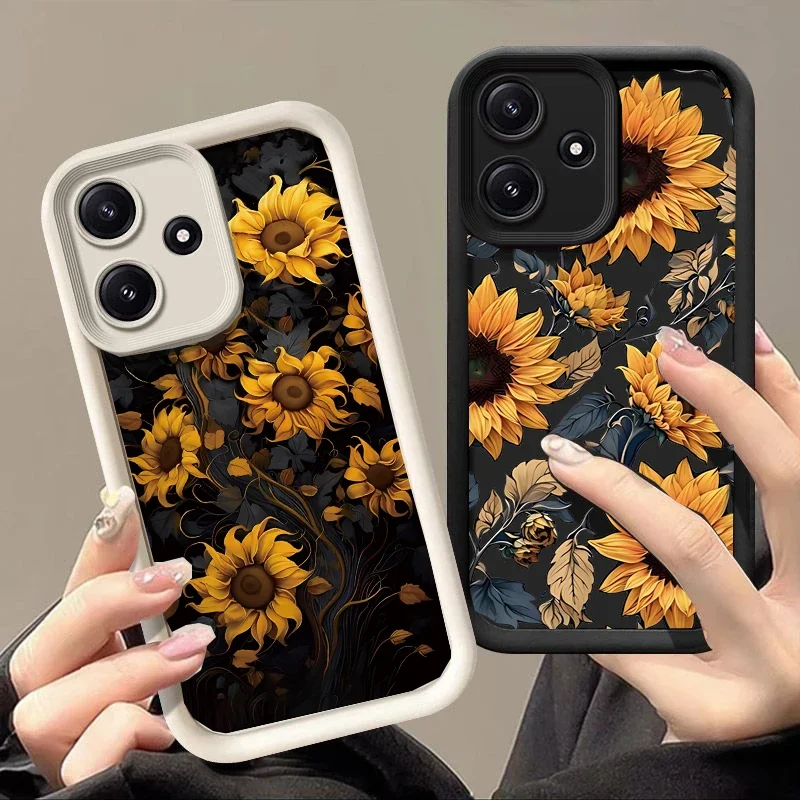 Sunflower Design Protective Phone Case