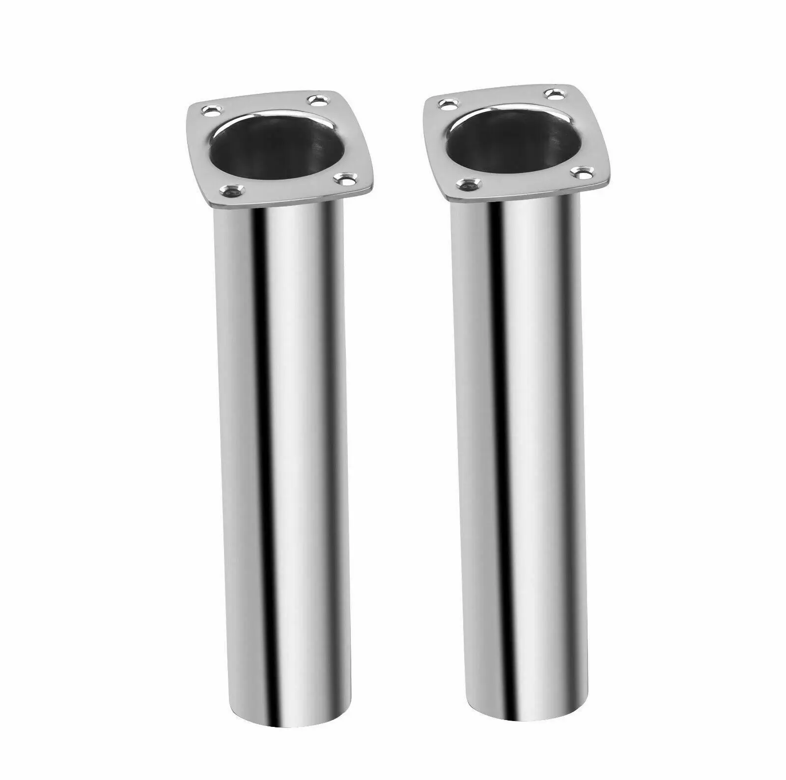 Boat Accessorie 2 pieces Boat Fishing Flush Mount Rod Holder 316 Stainless Steel Fishing Tackle Tube Accessory 15° 90° lixada fishing tackle box