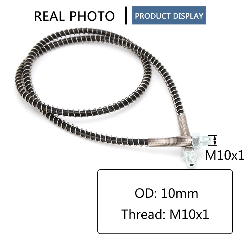 Nylon Hose Air Pump Parts 100cm High-Pressure M10x1 Thread 40Mpa 400Bar 6000psi PCP Pneumatics Air Refilling Spring Wrapped Air Pumps