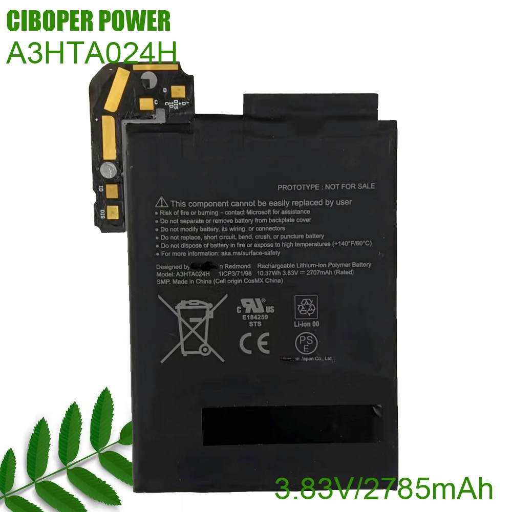 

CP Laptop Battery A3HTA024H 3.83V/2785mAh For Surface Duo Laptop Battery