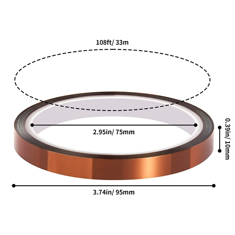 Cinta térmica longitud 33 m ancho 6 mm Sublimación Transferencia térmica 6  mm, MATERIALES \ CINTA TERMICA