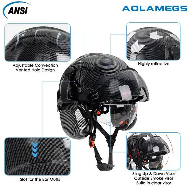 Carbon Fibre Hard Hat