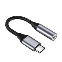 Premium USB - C to 3.5mm Audio Adapter Cable (Balck)