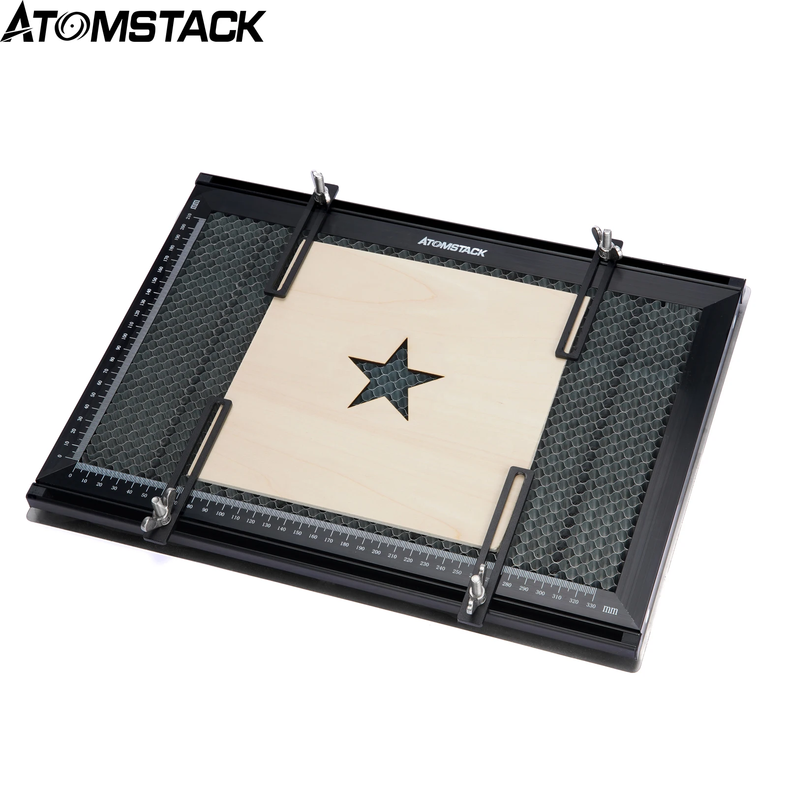 ATOMSTACK Laser Engraver Honeycomb Working Table Steel Panel Board Platform with Measurement for Laser Engraver Cutting Machine db 3d printer parts hotbed sublimation plate engineering board bambu lab x1 p1p platform magnetic steel high temperature film