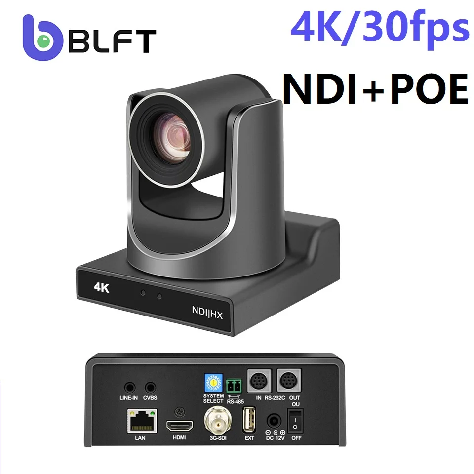 4K NDI+SDI+HDMI PTZ Video Conference Camera USB Streaming Camera 12X /20X for Church Business Meet Zoom Youtube Live Streaming