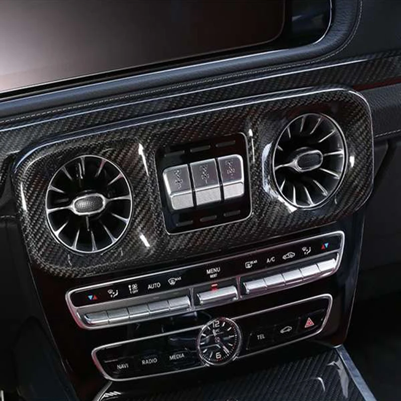 

Центральная Автомобильная консоль для Mercedes-Benz G-Class W463 2019-2021, кондиционер, вентиляционное отверстие, решетка рамы, отделка