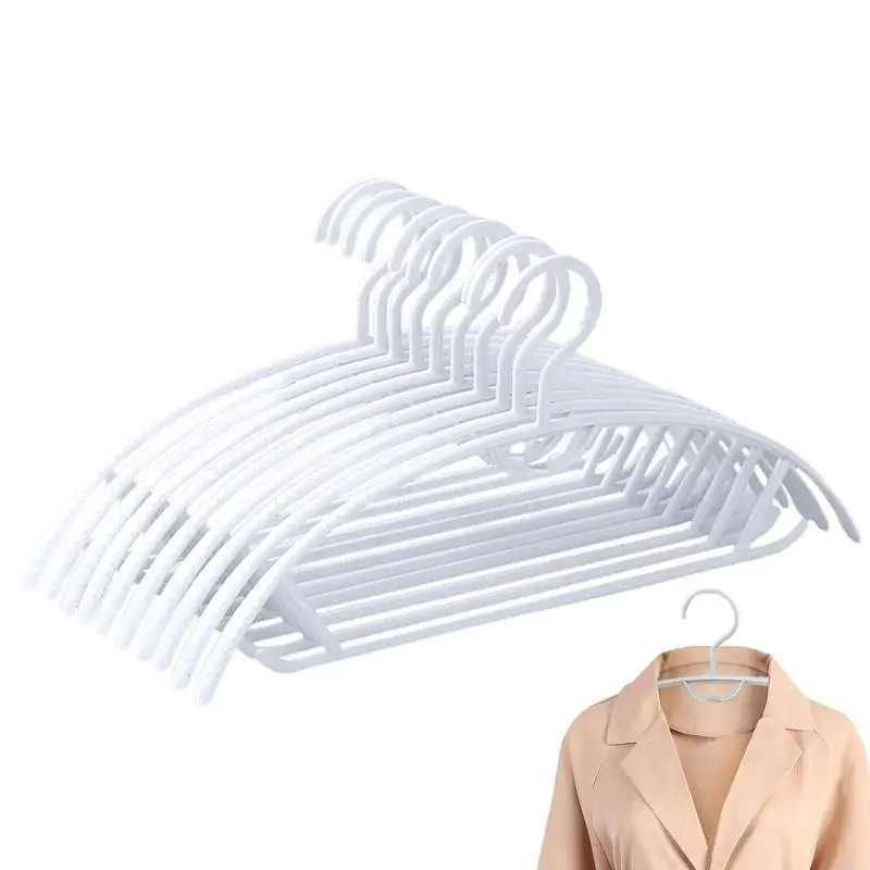 

Clothing Hangers With Hooks Space-Saving Stackable Hangers Heavy Duty Hangers Home Storage Supplies For Bathroom Bedroom