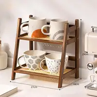 Coffee Cup Stand 2 Layer Minimalist Space Saving Bathroom Coffee Cup Holder 1