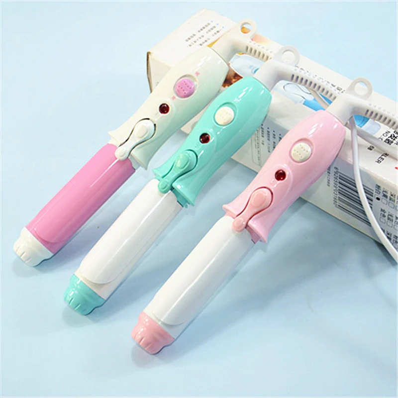 110-240V Portable Travel Electric Mini Hair Curler Curling Iron Fast Small Tourmaline Ceramic Wavy Tong Hair Styling Tool hair curler hair iron