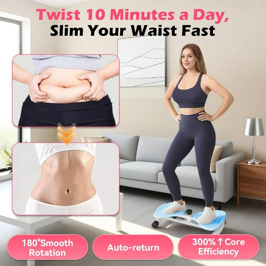 Waist Twisting Machine, Ab Twister for Home Workout, Twister Board for Exercise, Full Body Slimming & Core Training, Twist Machi