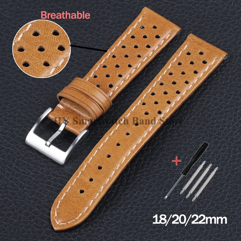 Low Cost Leather 22 mm Watch Wristband MK5282_K0026078 main image 0