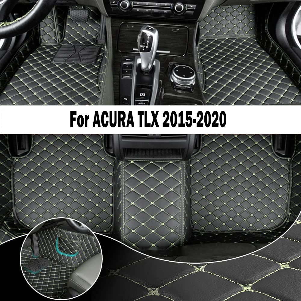 

Full Surround Custom Leather Car Floor Mat For ACURA TLX 2015-2020 Auto Parts Upgraded Version Foot Coche Accessories Carpets